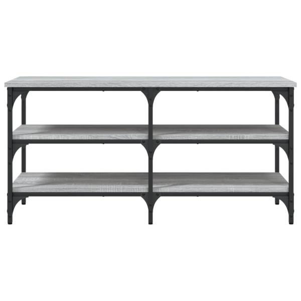 Banco zapatero madera de ingeniería gris Sonoma 100x38,5x49 cm