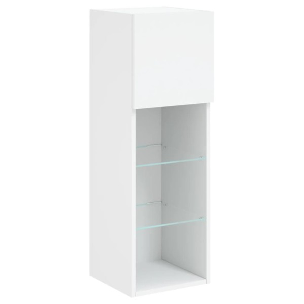 Mueble para TV con luces LED blanco 30,5x30x90 cm