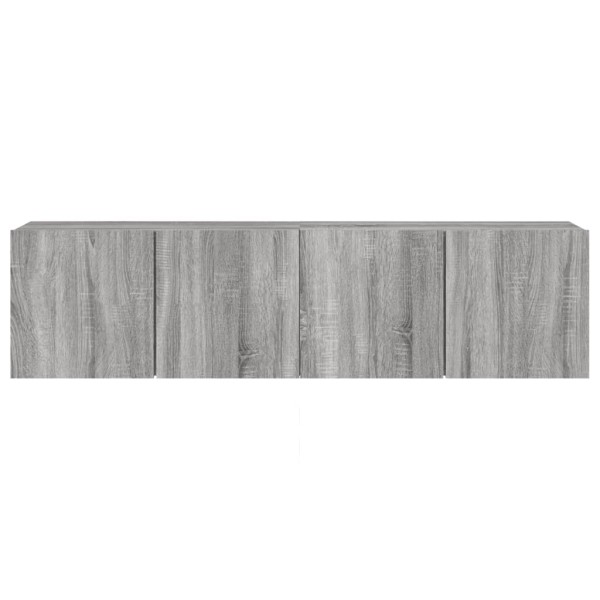 Muebles para TV de pared 2 unidades gris Sonoma 80x30x41 cm