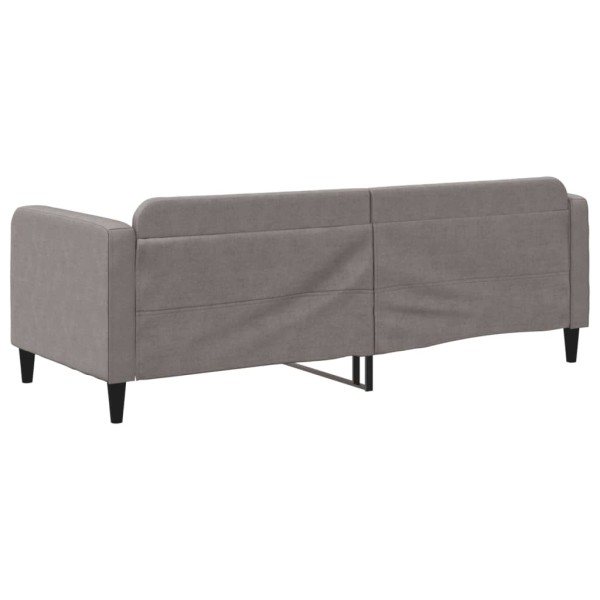 Sofá cama tela gris taupe 80x200 cm