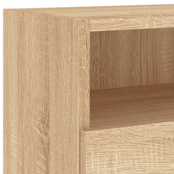 Muebles de pared para TV 2 uds madera roble Sonoma 100x30x30 cm