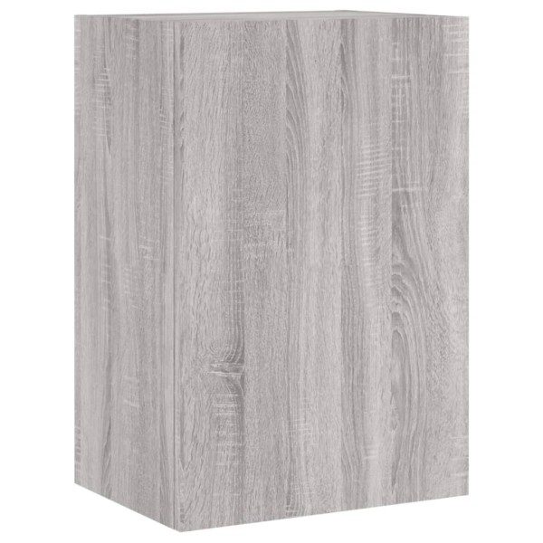 Muebles de TV de pared 2 uds madera gris Sonoma 40,5x30x60 cm