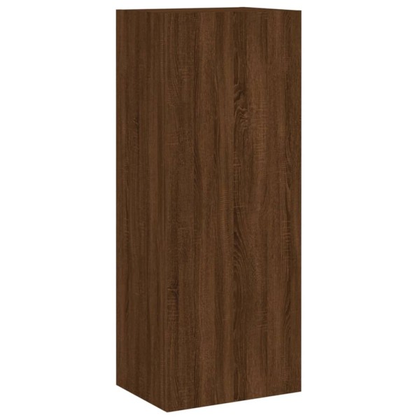 Mueble de TV de pared madera marrón roble 40,5x30x102 cm