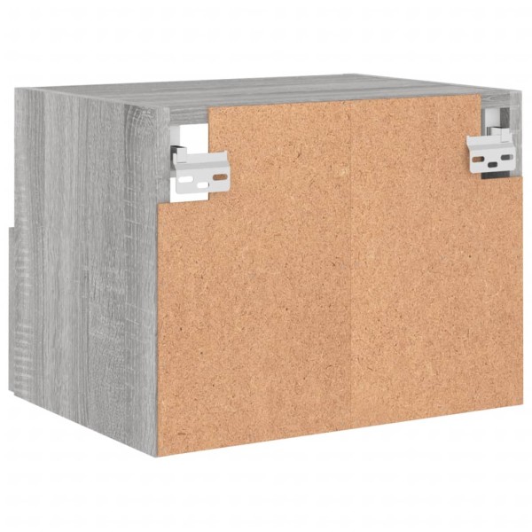 Muebles de pared para TV 2 uds madera gris Sonoma 40x30x30 cm