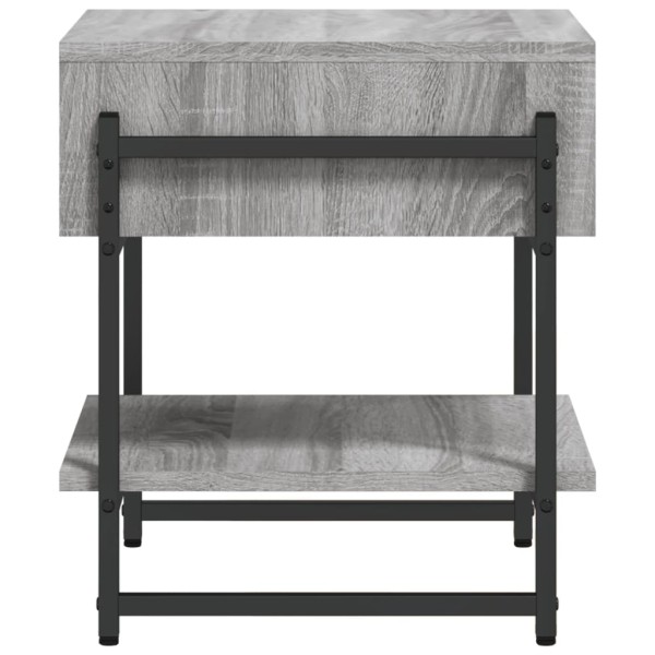 Mesa de centro madera de ingeniería gris Sonoma 40x40x45 cm