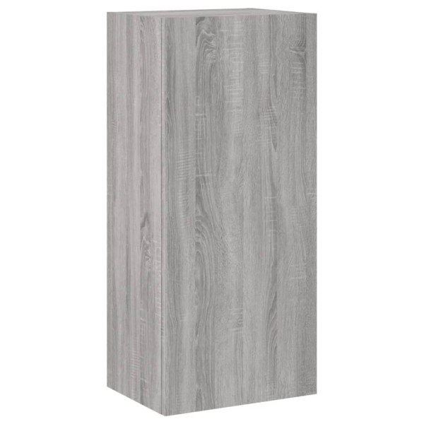 Muebles de TV de pared 5 pzas madera de ingeniería gris Sonoma