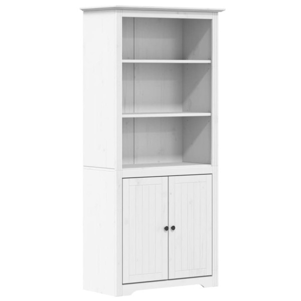 Librería BODO madera maciza de pino blanco 80x40x172 cm