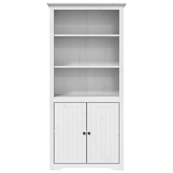 Librería BODO madera maciza de pino blanco 80x40x172 cm