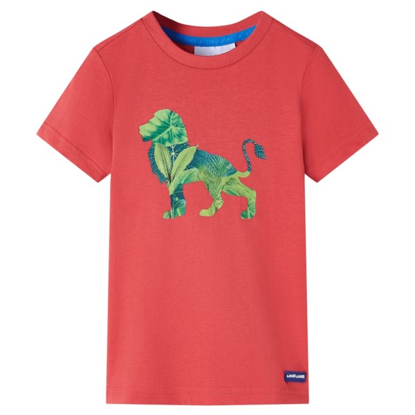 Camiseta infantil color rojo 104