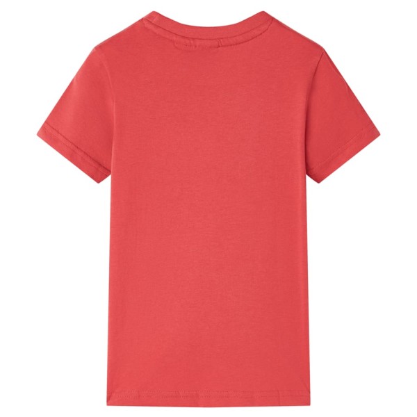 Camiseta infantil color rojo 104