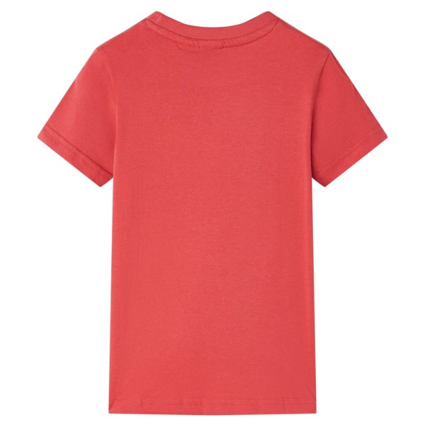 Camiseta infantil color rojo 128