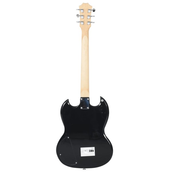 Guitarra eléctrica principiantes con funda marrón negro 4/4 39"