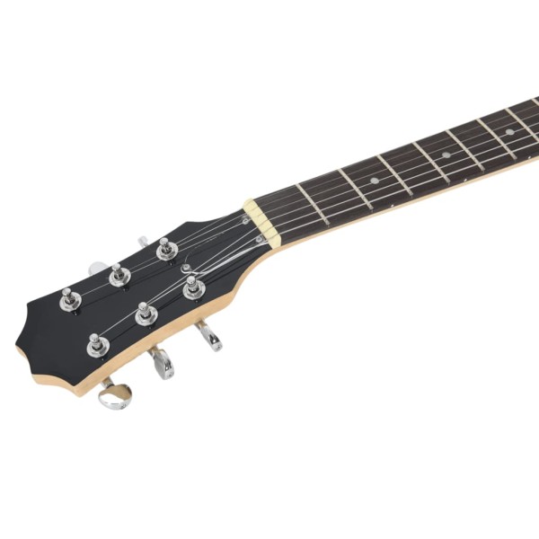 Guitarra eléctrica principiantes con funda marrón negro 4/4 39"