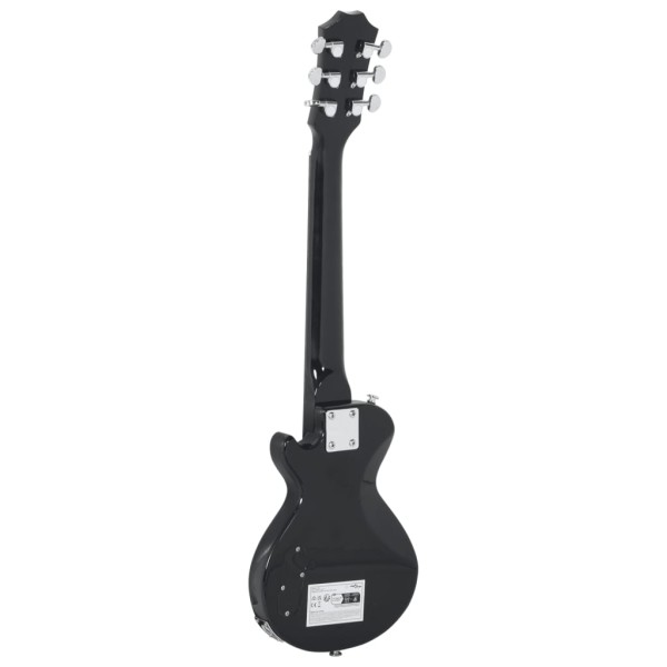 Guitarra eléctrica para niños con funda marrón y negro 3/4 30"