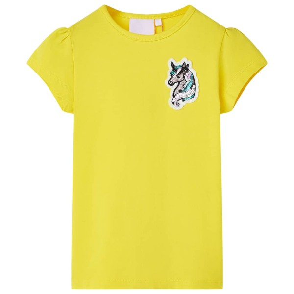 Camiseta de niños amarillo brillante 92