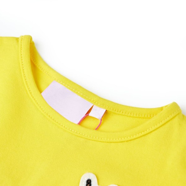 Camiseta de niños amarillo brillante 92