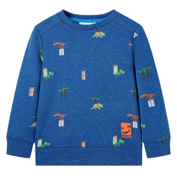 Sudadera para niños azul oscuro mélange 92