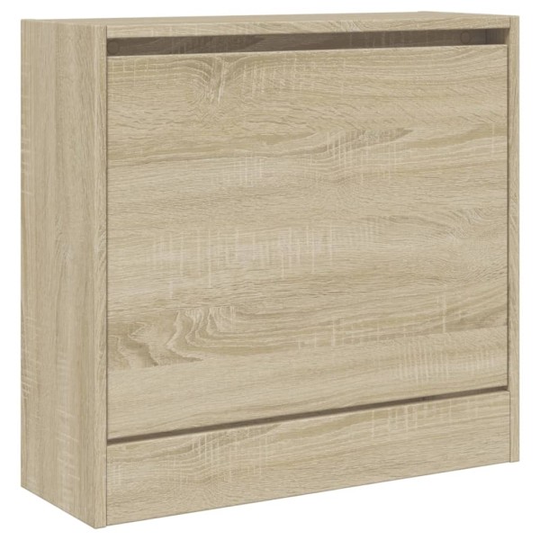 Zapatero de madera de ingeniería roble Sonoma 60x21x57 cm