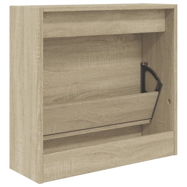 Zapatero de madera de ingeniería roble Sonoma 60x21x57 cm