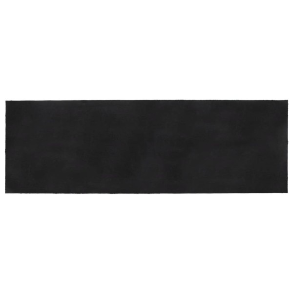 Felpudo de fibra de coco gris oscuro 100x300 cm