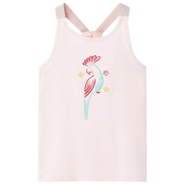 Camiseta de tirantes de niños rosa suave 140