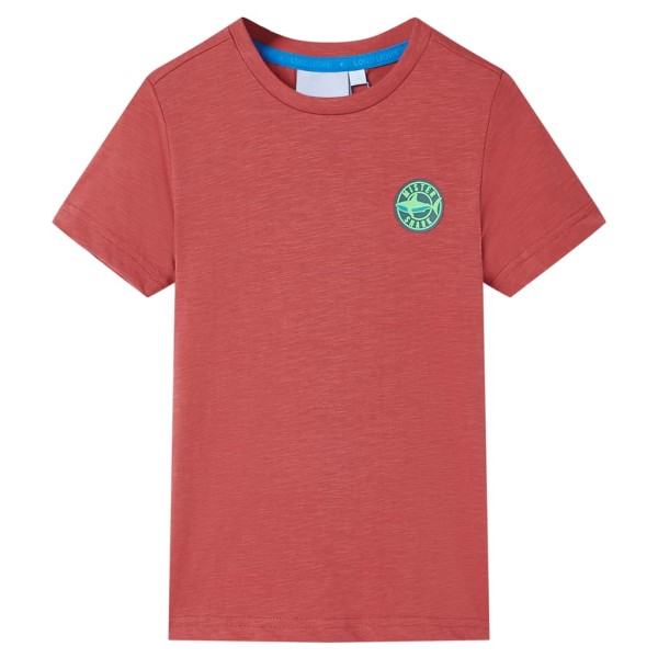 Camiseta de niños color pimentón 128