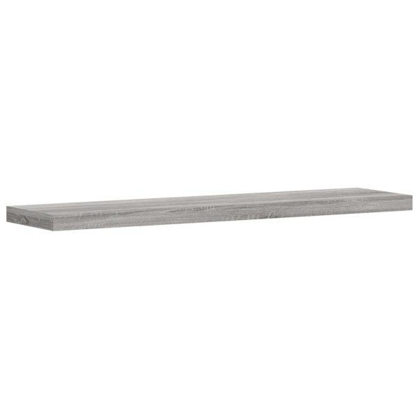 Estantes pared 2 uds madera ingeniería gris Sonoma 40x10x1,5 cm