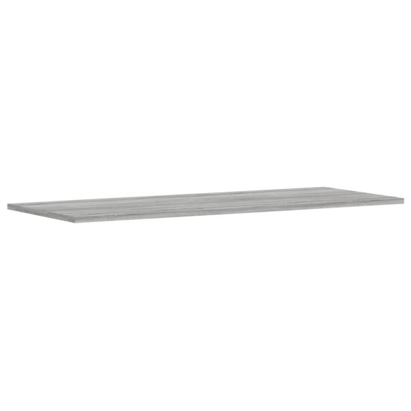 Estantes pared 4 uds madera ingeniería gris Sonoma 100x40x1,5cm