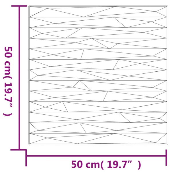 Paneles de pared 48 uds EPS piedra blanco 50x50 cm 12 m²