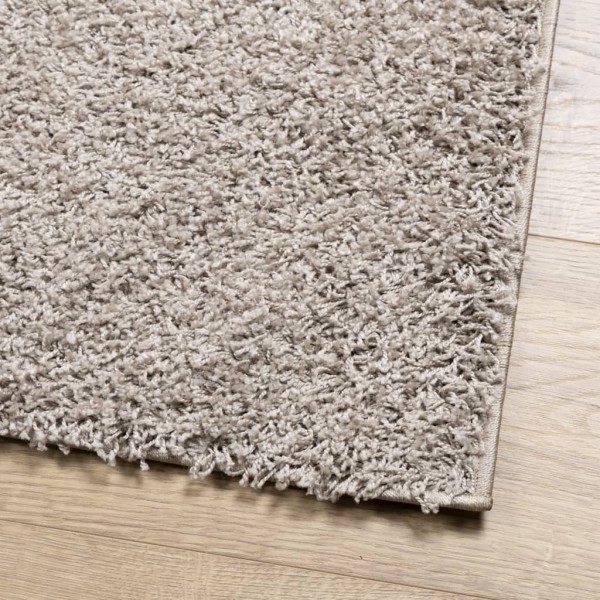 Alfombra peluda de pelo largo moderna PAMPLONA beige 200x200 cm