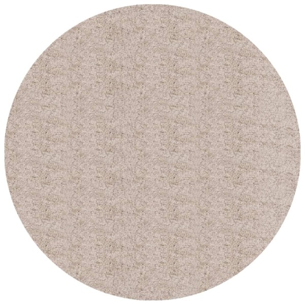 Alfombra peluda de pelo largo moderna PAMPLONA beige Ø 120 cm