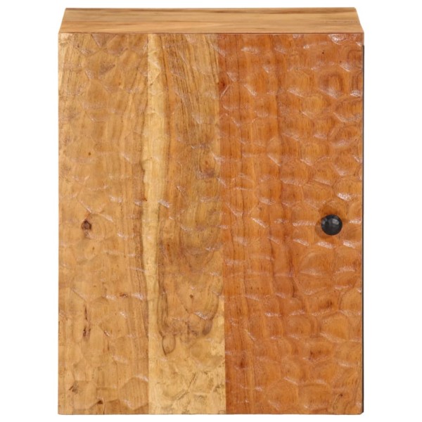 Armario de baño de pared madera maciza de acacia 38x33x48 cm