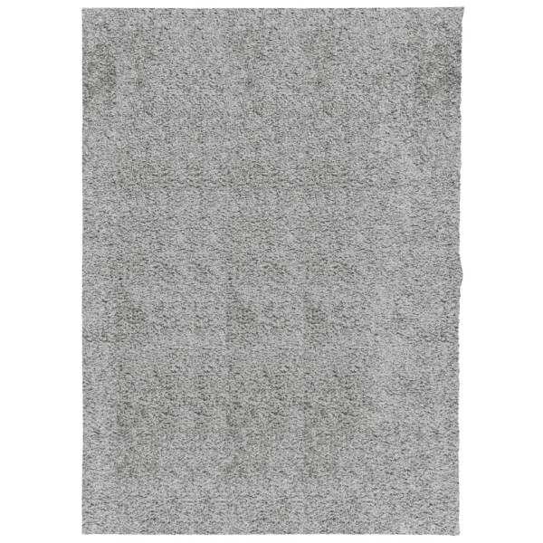 Alfombra peluda de pelo largo moderna PAMPLONA gris 240x340 cm