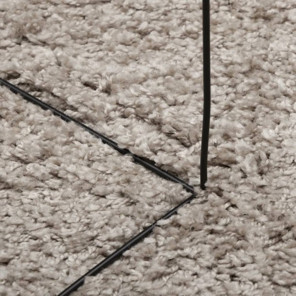 Alfombra peluda de pelo largo moderna PAMPLONA beige 80x250 cm