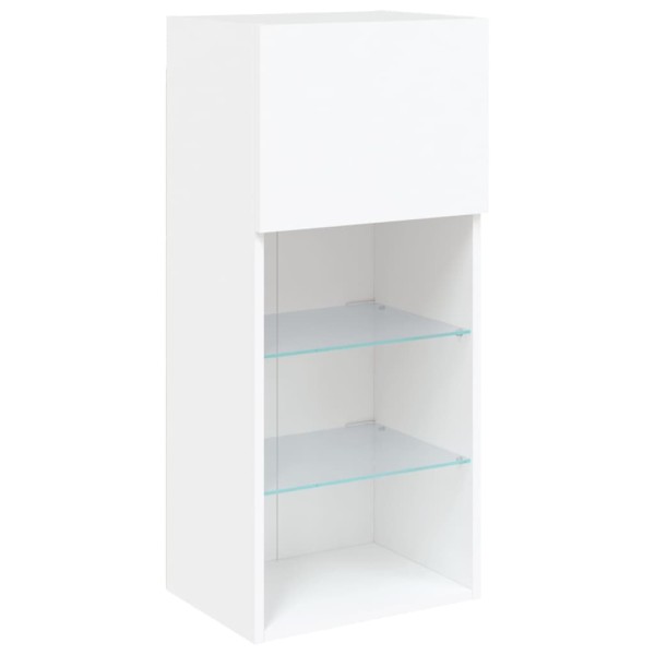 Mueble para TV con luces LED blanco 40,5x30x90 cm