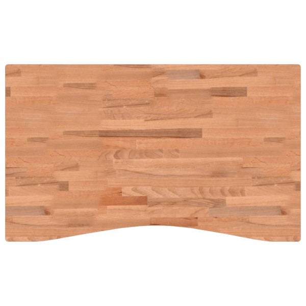 Tablero de escritorio madera maciza de haya 100x(55-60)x4 cm