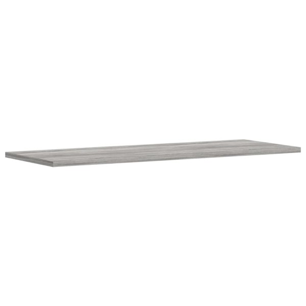 Estantes pared 4 uds madera ingeniería gris Sonoma 80x30x1,5 cm