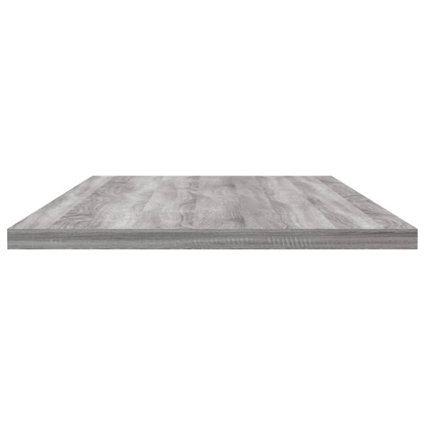 Estantes pared 4 uds madera ingeniería gris Sonoma 80x30x1,5 cm