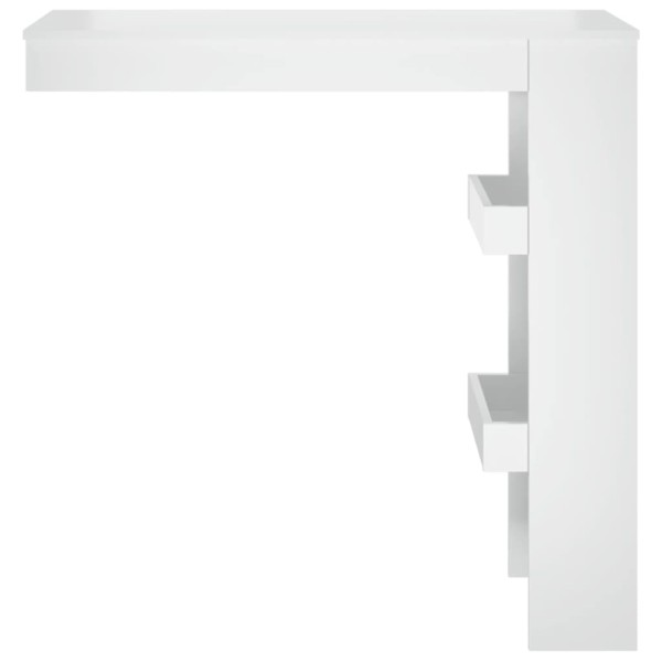 Mesa de bar de pared madera contrachapada blanco 102x45x103,5cm