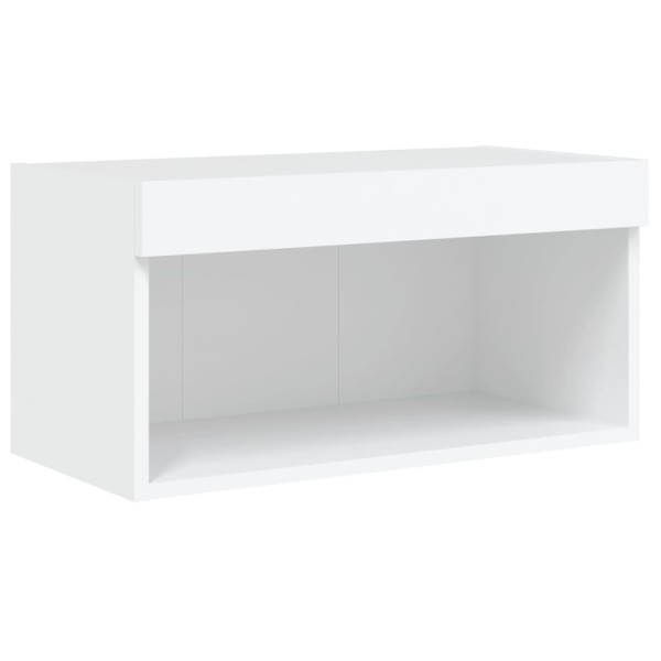 Mueble para TV con luces LED blanco 60x30x30 cm