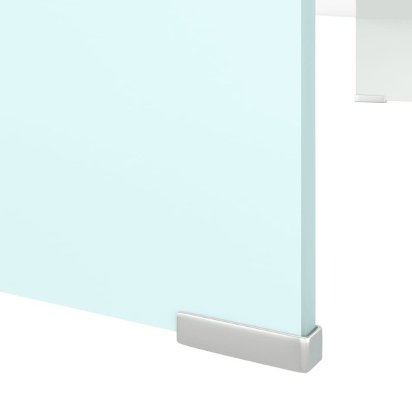 Mueble TV/Elevador de monitor cristal verde 90x30x13 cm