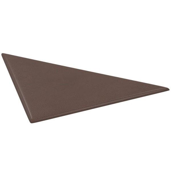 Paneles de pared 12 uds cuero sintético marrón 30x30 cm 0,54 m²