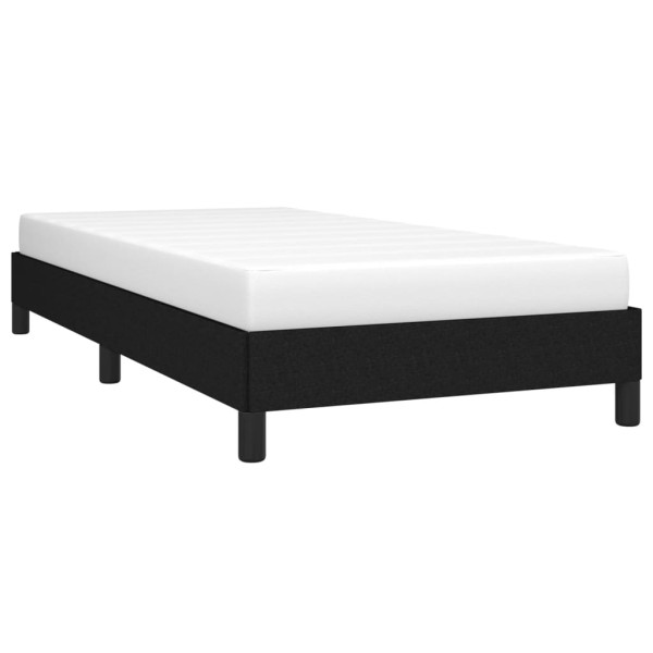 Estructura de cama de tela negro 90x190 cm