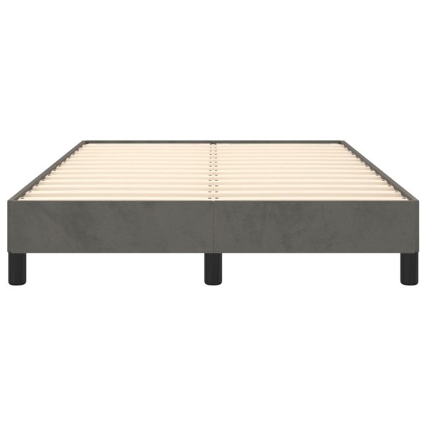 Estructura de cama de terciopelo gris oscuro 120x200 cm