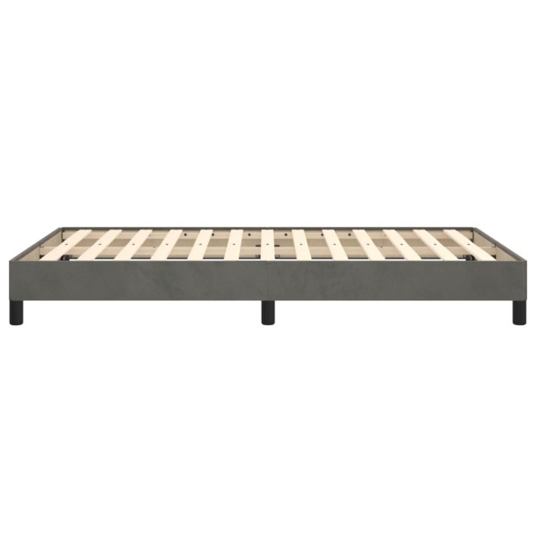 Estructura de cama de terciopelo gris oscuro 120x200 cm