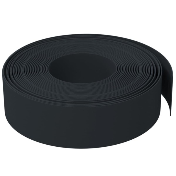 Borduras de jardín 4 uds polietileno negro 10 m 15 cm