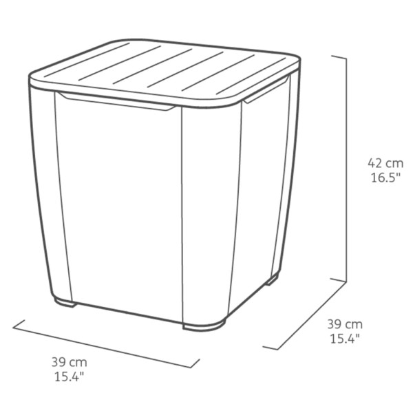 Keter Set de comedor de jardín 3 piezas Iowa capuchino 224383