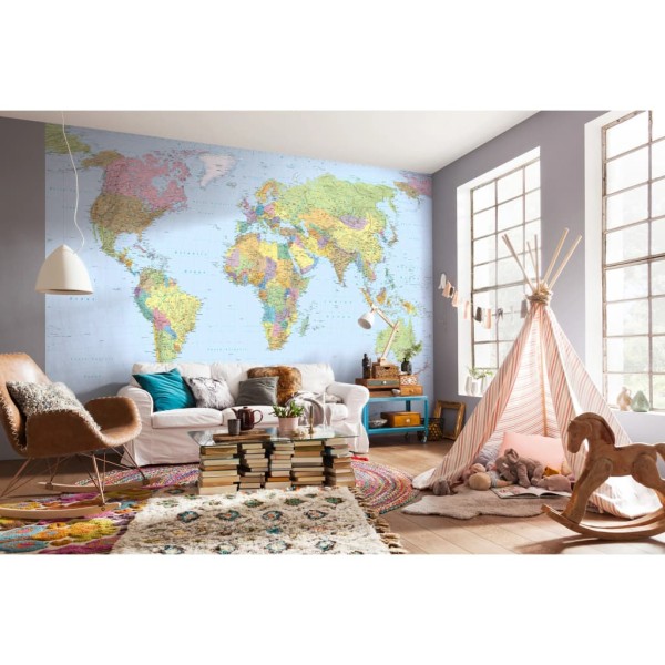 Komar Mural fotográfico World Map XXL 368x248 cm XXL4-038