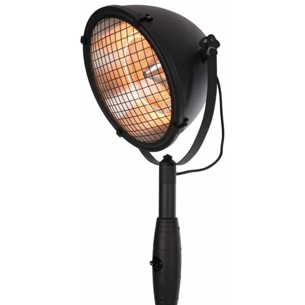 Sunred Calefactor de pie Indus 2100 W halógeno negro