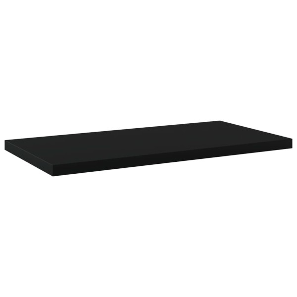 Estantes para estantería 4 uds contrachapada negro 40x20x1,5 cm